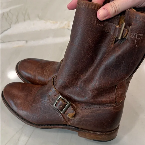 Brown Leather women’s Boots 8.5 - Picture 6 of 11